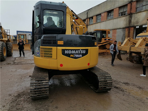 Mini-excavatrice sur chenilles hydraulique japonaise d'occasion Komatsu PC78 avec moteur Komatsu, capacité de la benne de 0,35 m³, poids opérationnel de 7,8 tonnes - Product Image 6