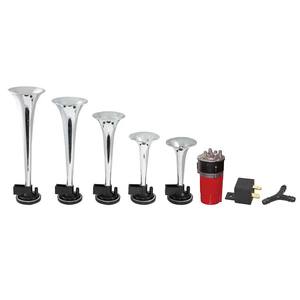 Professionele 24V 12V 5 Tonen Rode Elektrische Stoomboot En Muziek Luchthoorn Te Koop - Product Image 2