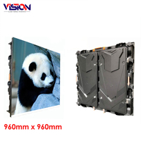 Écran LED d'intérieur et d'extérieur 960x960mm P2.5 P3 P4 P5 P8 P10 Écran vidéo géant LED étanche Location d'événements Mur vidéo de scène