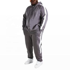 Venta al por mayor a granel de los hombres más tamaño chándal lavado en blanco con capucha Jogger sudaderas con capucha conjuntos personalizados para hombre - Product Image 1