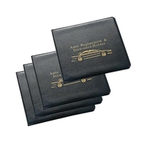 Promotion Personnalisée Porte-voiture Portofio Titulaire Enregistrement et Assurance Titulaire Anti-rayure Sac de Protection Pack-2 Organisateur de Documents de Voiture