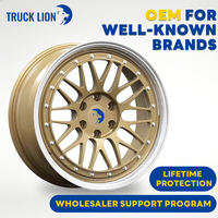 Rines de Malla de 18, 19 y 20 Pulgadas, de 2 Piezas, Forjados en Oro, 5x112, 5x114.3, 5x120, Compatibles con BMW M3, Audi S5, Mustang