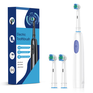 Rotating Electric <b>Toothbrush</b> Waterproof Round <b>Head</b> for Adult Use in Household & Travel - Product Image 1