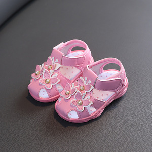 Sandálias para Bebês Meninas com Laço Fofo, Calçados para Crianças, Sandálias Macias para Primeiros Passos - Product Image 5