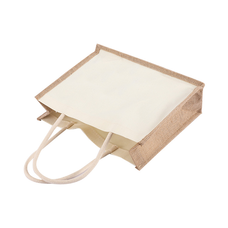 Organic Canvas & Jute Tote Jar for Advertising & Grocery Shopping