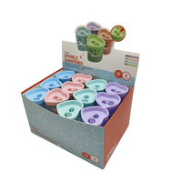 XINLE Nouveau logo d'impression personnalisé 8mm 12mm Coupe-crayon en plastique à deux trous Taille-crayon personnalisé en forme de coeur fantaisie