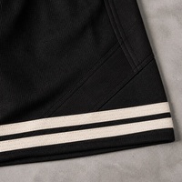 Shorts de survêtement amples en molleton bouclette pour hommes, entrejambe de 5 pouces, patchwork personnalisé