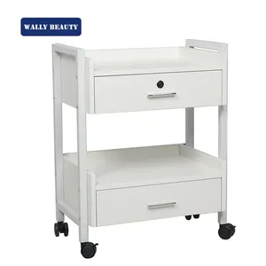 Wally beauty Durable Meatal Frame Weiß Massivholz Beauty SPA Salon Trolley