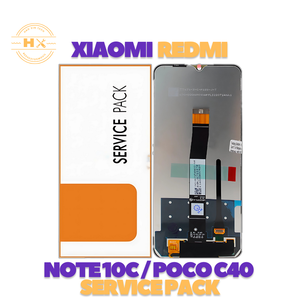 Note10C เรดมี C40 poco หน้าจอสัมผัส LCD 6.5 TFT แพ็คบริการสีดำ - Product Image 1