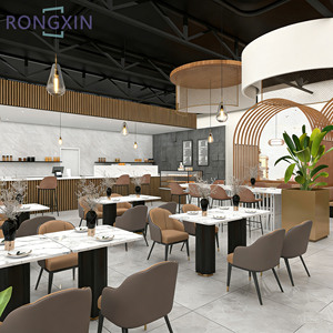 Muebles de Diseño Moderno para Cafetería, Personalización de Decoración de Cafetería, Mostrador de Cafetería y Vitrinas de Vidrio para <span class=keywords><strong>Panadería</strong></span> - Product Image 1