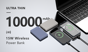 Dernière batterie externe magnétique sans fil ultra-mince de 10000mAh 20WPD + écran LED 15W entrée type-c chargeurs multifonctions à charge rapide - Product Image 6