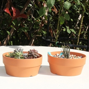 Vaso di Terracotta imitazione Yicai per piante fioriera succulenta <span class=keywords><strong>con</strong></span> foro di drenaggio contenitori per piante di Cactus - Product Image 6