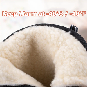 Thấp moq kích thước lớn phạm vi mid-cắt không thấm nước chống trượt len đế lót tuyết khởi động - Product Image 5