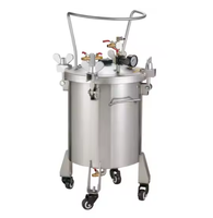Réservoir de mélange automatique pneumatique en acier inoxydable haute performance de 20 L, pot à pression pour peinture et colle, longue durée de vie
