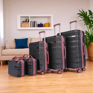 Nouvel ensemble de valises de voyage légères, couleur unie, roulettes silencieuses universelles, roulettes pivotantes, voyage d'affaires, modèle unisexe 023 - Product Image 4