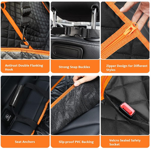 Waterproof Fordable Seat Protector <b>Hammock</b> Pets Dog Car Seat Cover Pet/dog Backseat Cover for Car Rear Back Seat - Product Image 4