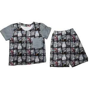 Conjunto de Dos Piezas de Algodón Unisex para Bebés de 0 a 3 Meses, Transpirable e Impermeable, Camiseta de Manga Corta con Estampado y Pantalones Cortos para Niña, Suministro ODM - Product Image 3