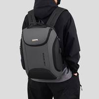 Sac à dos pour ordinateur portable T348 15,6 pouces, imperméable, en tissu Oxford, pour les voyages d'affaires, avec port USB, sac à dos portable pour étudiants, sac à dos quotidien durable pour les trajets domicile-travail