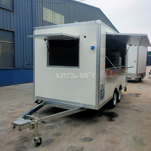 Camion-restaurant BBQ pour hot-dogs avec construction en fibre de verre pour la vente de bonbons et de nourriture de rue - Product Image 6