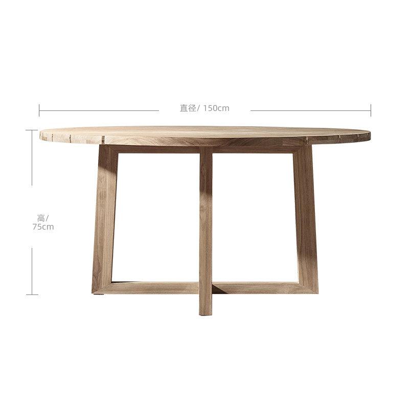 (150 cm)Tavolo da pranzo rotondo