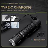 Linterna EDC Sofirn SC33 de 5200LM, Recargable por USB C, Alto Lumen, XHP70.3 HI, Batería 21700, Potente Linterna con Controlador de Potencia