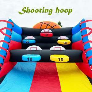 Jeu <span class=keywords><strong>de</strong></span> panier <span class=keywords><strong>de</strong></span> <span class=keywords><strong>basket</strong></span>-ball gonflable pour enfants et adultes |   Jouet sportif interactif d'intérieur et d'extérieur - Product Image 5