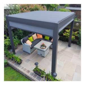 Pavillon bioclimatique en aluminium Pergola métallique stylée <span class=keywords><strong>pour</strong></span> l'extérieur Pergola bon marché - Product Image 1