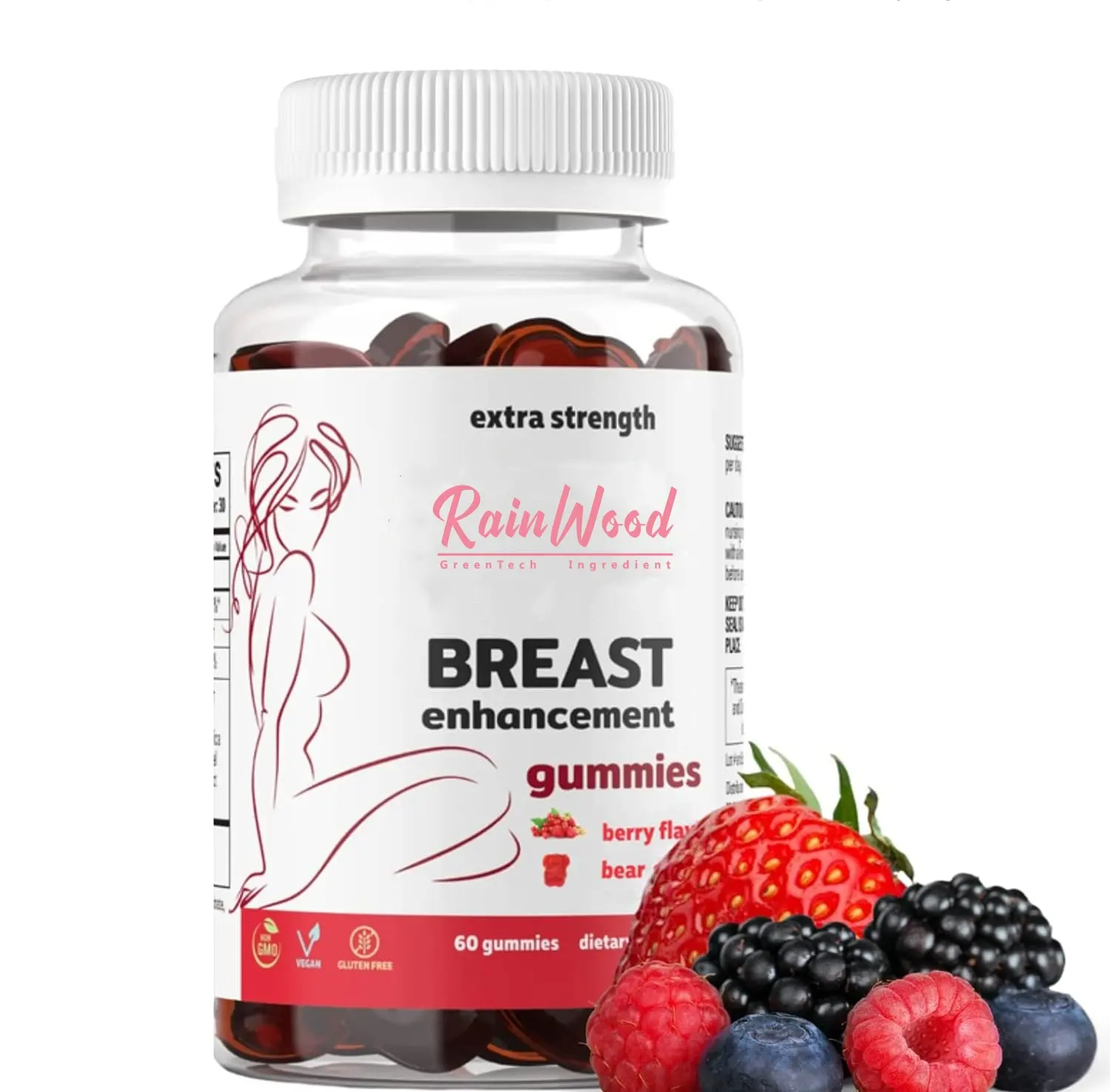 Rainwood Private Label Breast Enlargement Breast Enhancement Gummies