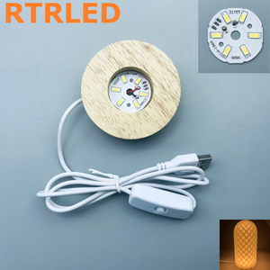 Modern LED Warm White Eco-friendly Night <strong>Light</strong> <strong>Table</strong> Lamp Base Luminous Crystal Ball Ornaments Powered Bedroom Decor DIY - Product Image 2