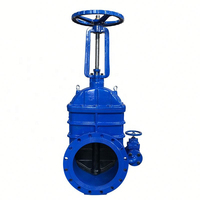 Vanne à opercule manuelle en fonte ductile avec joint en caoutchouc souple TIANJIN Os, norme chinoise DN100 4 pouces, certifiée CE, modèle Z45 KXC