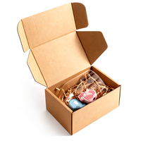 Boîte d'expédition en carton ondulé écologique et recyclable personnalisée avec revêtement mat UV pour vêtements, chaussures et emballages cadeaux de haute qualité