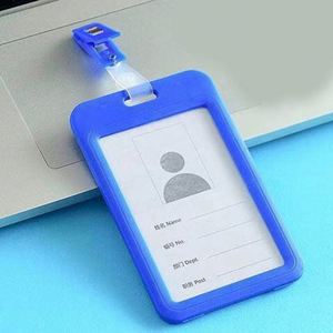 Hot Selling Silicone <b>ID</b> Card <b>Holder</b> Popular Business Card Case Tag with Badge Name Card Case for Professional Use - Product Image 1