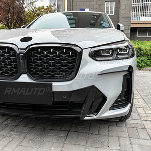 Cubierta embellecedora de rejilla para faros antiniebla y alerón delantero de parachoques para BMW X3 G01 X4 G02 LCI 20i 20d 30i 30d M40i M40d iX3 2021 2022 2023 - Product Image 3