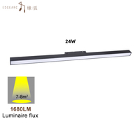 Rail lumineux magnétique LED COB moderne avec projecteurs DC48V, construction en aluminium pour plafond tendu