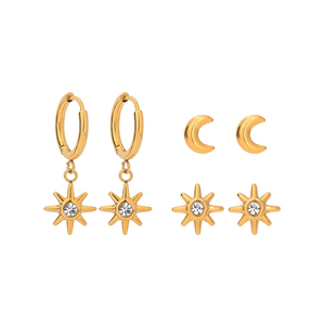 Женские серьги-гвоздики из нержавеющей стали - Product Image 6