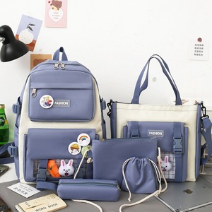 New Grade Three to Five and Six Primary <b>School</b> Schoolbag Women's Korean-style Large Capacity Five-piece Children's <b>Backpack</b> - Product Image 2