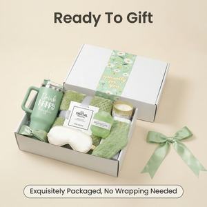 Set Regalo Verde <span class=keywords><strong>per</strong></span> <span class=keywords><strong>la</strong></span> Cura Personale Femminile, Cofanetto Spa Rilassante con Borraccia da 40oz, <span class=keywords><strong>Regali</strong></span> di Compleanno <span class=keywords><strong>per</strong></span> <span class=keywords><strong>Mamma</strong></span>, Amica, Sorella - Product Image 3