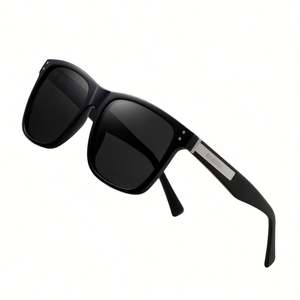 Lunettes de soleil polarisées carrées TR90 anti-éblouissement UV400 pour hommes, avec logo personnalisé, style vintage 2025, pour la conduite et la pêche - Product Image 1