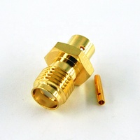 Cable coaxial RG402 de 0.141 pulgadas para antena, conector RF coaxial SMA hembra recto, eléctrico e impermeable, de fábrica.
