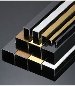 Đồng thau U kênh gạch TRIM gương kết thúc trang trí kim loại tường Dải U hình dạng cong thép không gỉ hồ sơ - Product Image 3