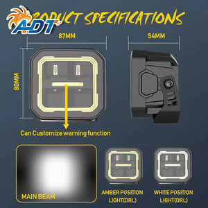 ไฟส่องสว่างสำหรับงานหนัก ADT Heavy Duty Flood Beam 3200lm 40w IP67 กันน้ำ กันฝุ่น สำหรับรถ Can-Am Polaris Sand Spider Dune Buggy แบบขับเคลื่อนสองล้อ - Product Image 4