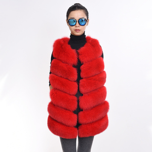 المصنع بسعر الجملة صدرية فرو الثعلب سترة فرو روسية للنساء الشتاء - Product Image 5