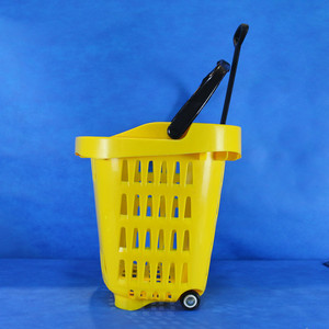 55L cesta de <span class=keywords><strong>la</strong></span> compra con mango y ruedas para supermercado - Product Image 5