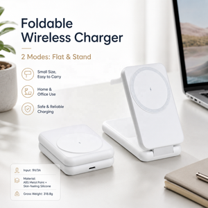 Soporte para Teléfono con Carga Inalámbrica 3 en 1 de 15W, Acabado Metálico, Plegable, con Funda de Silicona - Product Image 5