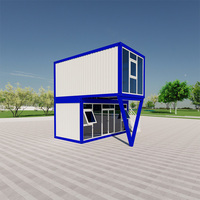 Conception d'usine Portable Préfabriqué Flat Pack Appartements Bâtiment Préfabriqué Deux étages Chambre simple Salon Conteneur Bureau Maison