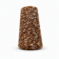 Fil à tricoter en mélange de laine et polyester recyclé, épais, doux, chaud et élastique, 1/3Nm, pour tricot à la main, type velours Manfei, vente en gros