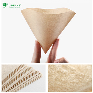 Filtre à café en papier en forme de V L-Beans, forme conique, pour 1-2 portions, filtre pour cafetière à filtre V01, couleur unie - Product Image 4
