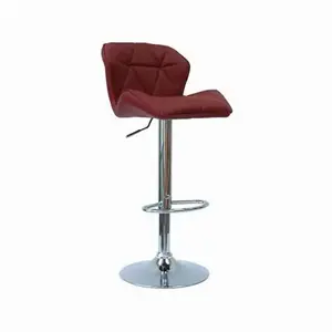 Europe Fashion Swivel High Stools PU Seat Iron Base Lifting Adjustable Legrest Modern Bar Chair