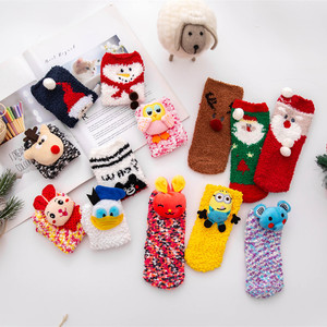Invierno cálido grueso lindo 3D dibujos animados Animal regalo de Navidad niños antideslizante grueso <span class=keywords><strong>dormir</strong></span> Bebé zapatilla <span class=keywords><strong>Calcetines</strong></span> - Product Image 6