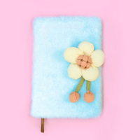 Carnet en peluche chinois NTB073, petit carnet de notes en forme de marguerite, simple et mignon, de grande valeur, prix pour étudiants